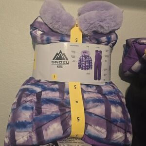 Snozu Kids Purple Snowsuit